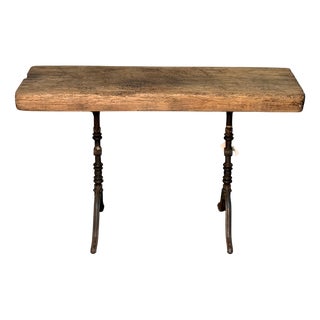 Fir Bistro Table, 1900s For Sale