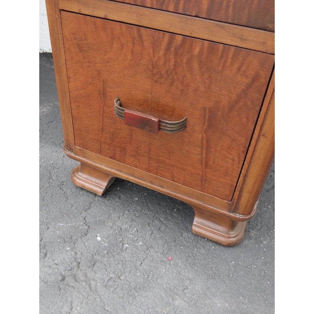 1920s Art Deco Vanity Makeup Table With Bakelite Handles 6580 For Sale - Image 9 of 18