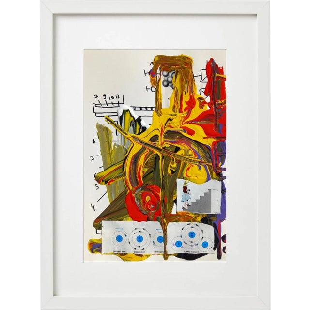 Set of 6 - 11.5' X 14' Framed Abstract Acrylic Paintings 'The Physics' #2 by Diane Grant For Sale - Image 6 of 11