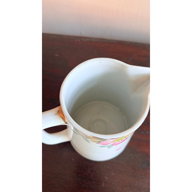 Early 20th Century Antique, Early 20th Century Noritake Japan Azalea Porcelain Water Pitcher For Sale - Image 5 of 8