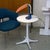 This iconic circular white pedestal coffee or side table was designed by George Nelson and made by Herman Miller, USA...