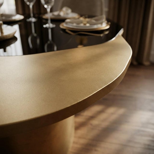 The Modern 132" Irregular Kaylee Dining Table is made by using 2 separate 66" long dining tables together. Add a touch of...