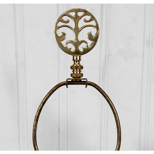 Ceramic Vintage Chinese Chinoiserie Deer Motif Porcelain Table Lamp For Sale - Image 7 of 9