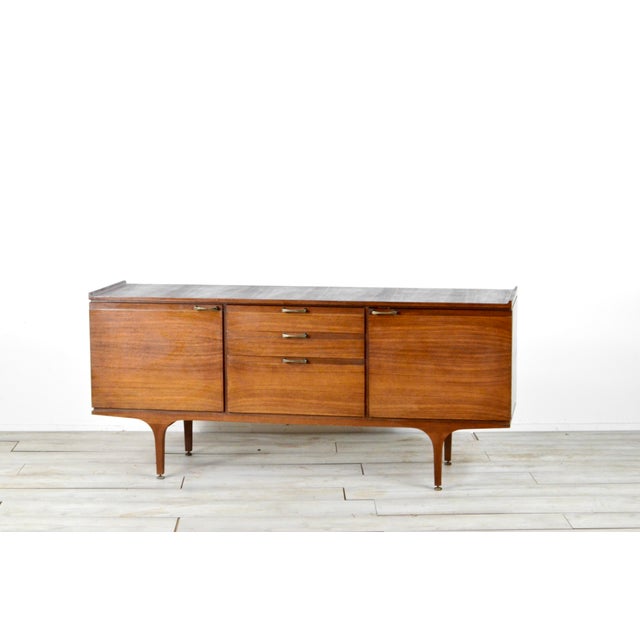 1960s Brass and Teak Sideboard from Meredew, 1960s For Sale - Image 5 of 10