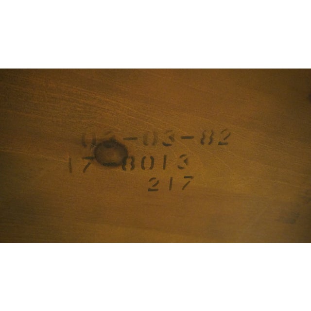 Ethan Allen Chateau Normandy Collection Solid Pine 23" Rectangular Accent End Table 17-8013 - 217 Finish For Sale - Image 10 of 10