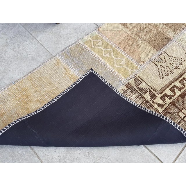 Biege Anatolian Vintage Hallway Runner For Sale - Image 10 of 10