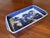 Vintage Blue and White Chinoiserie Rectangular Baking Dish For Sale - Image 6 of 7
