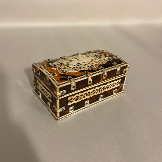 Wood Antique Vizagapatam Box For Sale - Image 7 of 7