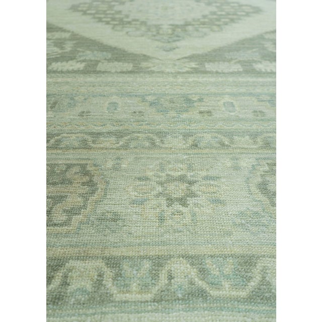 Turkish Turkish Oushak Antique Look Rug 8'2" x 10'7" #20049 For Sale - Image 3 of 8