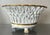Antique 19th Century French Empire Paris Porcelain Gold & White Basket or Corbeille With Lion Paw Feet For Sale - Image 4 of 13