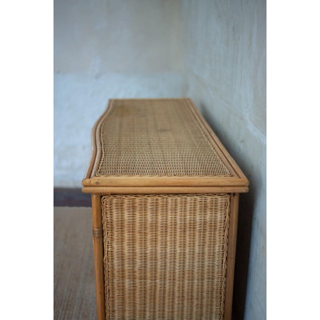 Vintage Bamboo and Rattan Sideboard, 1970s For Sale - Image 6 of 11
