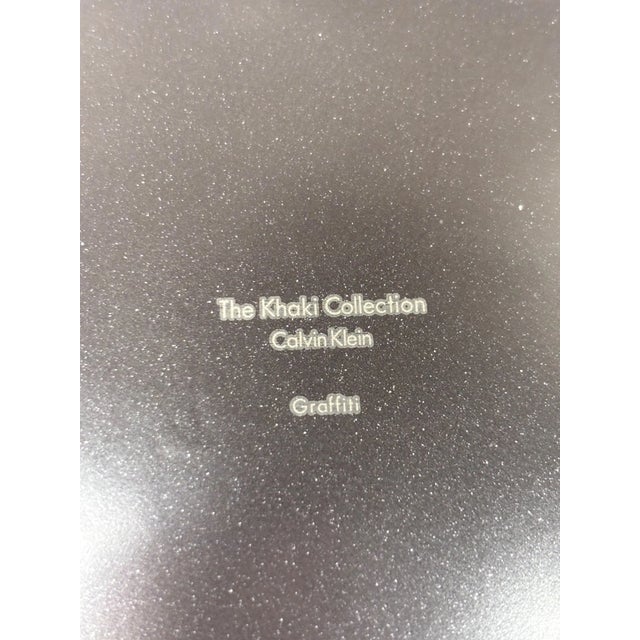 1990s Vintage Calvin Klein Khaki Black Charcoal Salad Plates -Set of 2 For Sale - Image 5 of 5