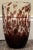 Beautiful tortoiseshell blown glass vase, attributed to Murano. Extremely heavy, sturdy. Spectacular detailing with the...