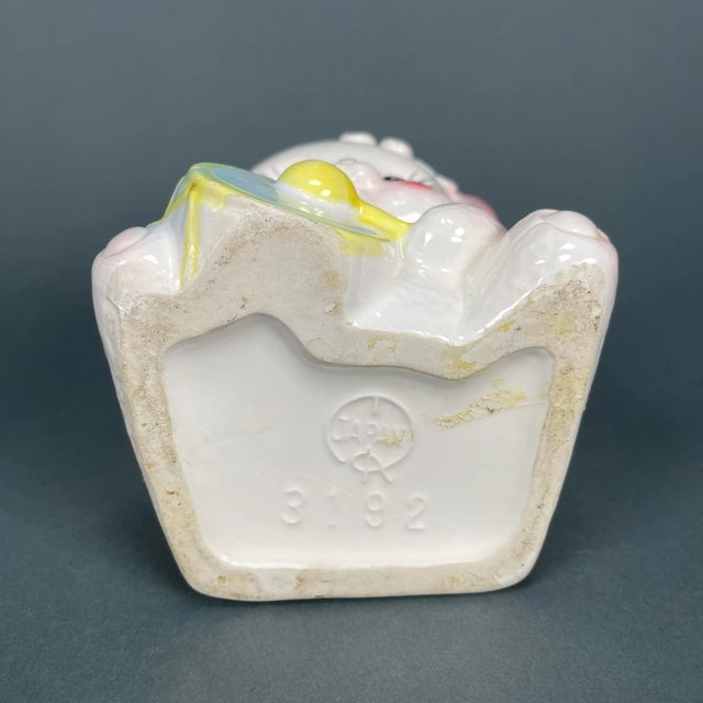 Vintage 1950s Kitsch Rubens Originals Ceramic Drummer Dog Planter 3192, Japan For Sale - Image 10 of 13