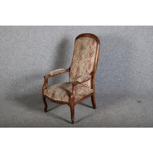 Antique Louis Phillipe Armchair in Walnut, 1860 For Sale - Image 6 of 18