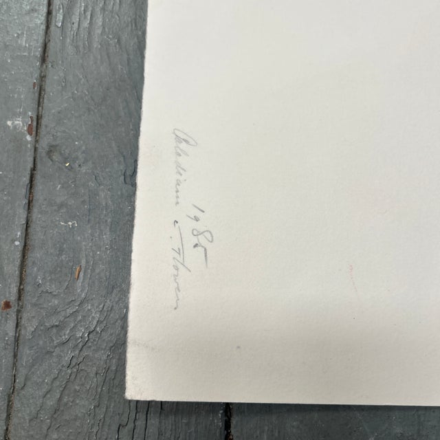 1980’s Original Impressionist Bouquet of Flowers Watercolor Painting For Sale In Philadelphia - Image 6 of 6