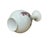 Art Deco White Crackle Lines Base Color SongBird Graphic Porcelain Art Vase For Sale - Image 3 of 6