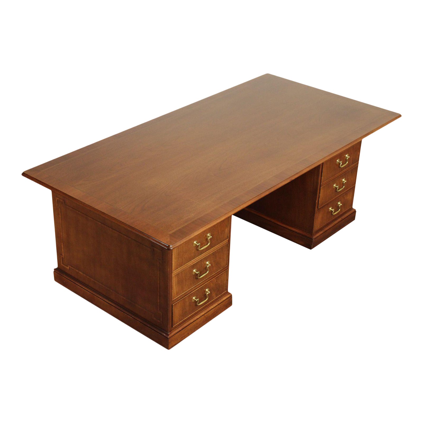 Baker Vintage Mahogany 84 inch Large Executive Desk Chairish