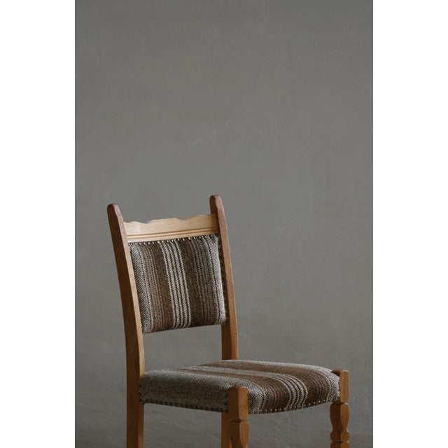 Mid-Century Modern Danish Dining Chairs in Oak and Wool, 1960s, Set of 8 For Sale - Image 6 of 18
