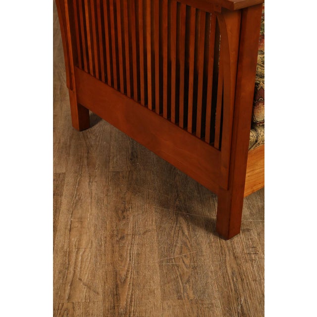 Stickley Mission Collection 'Fayetteville' Cherry Frame Sofa For Sale - Image 15 of 18