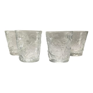 1960s Anchor Hocking “Milano” Rocks Glass- Set of Four For Sale