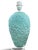 Mid-Century Modern Floral Blue-Green Ceramic Lamp Base, Italy, 1960s For Sale - Image 3 of 8