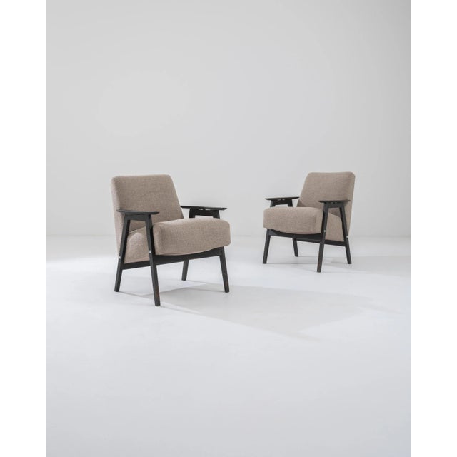 1960s Czech Modernist Armchairs, a Pair For Sale - Image 10 of 13