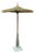 Indonesian Parasol in Wallpaper, Wood and Wool, 1950s For Sale