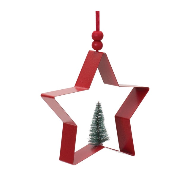 Kenneth Ludwig Chicago Star and Pine Tree Cookie Cutter Ornament (Set of 6) For Sale - Image 4 of 7