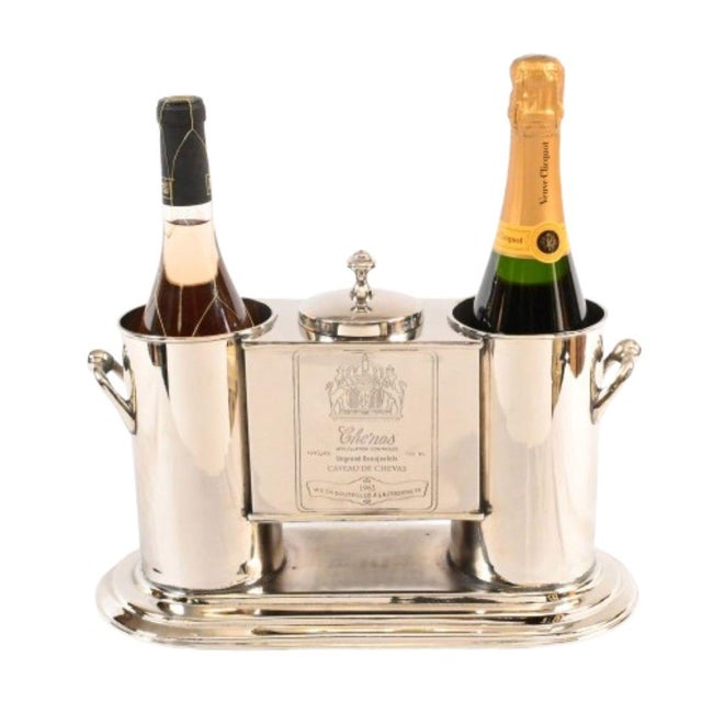 French Silver-Plated Wine Cooler For Sale - Image 11 of 11