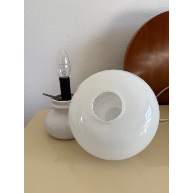 Space Age Opaline Glass Table Lamp, 1970s For Sale - Image 4 of 6