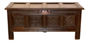 Late 18th C. English Oak Blanket Chest