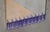 Periwinkle Murano Glass and Brass Wall Mirror, 1990s For Sale - Image 6 of 9