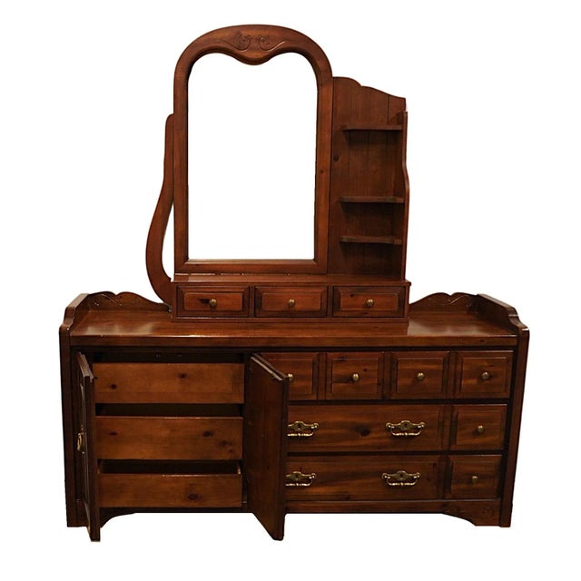 ◇Bassett Furniture　アメリカ製　ヴィンテージ　|　ローチェスト Bassett Furniture Forest Pine Collection Rustic Americana 81