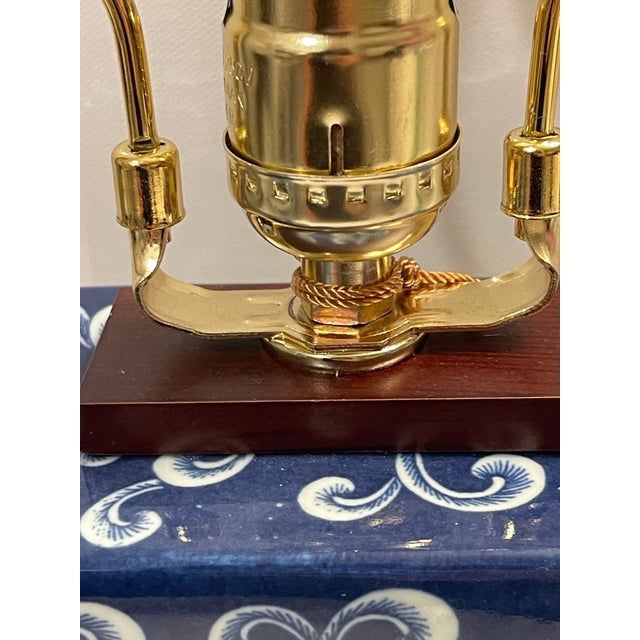 Ralph Lauren New Ralph Lauren Chinoiserie Cobalt Blue & White Porcelain Table Lamps - A Pair For Sale - Image 4 of 12