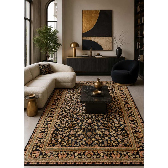 Pasargad DC Exquisite Design Paris Palace Fine Power Loom V.Silk Rug For Sale - Image 4 of 4
