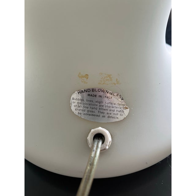 1960s 1960s Mid-Century Modern Laurel "Mushroom" Table Lamp in Frosted White Milk Glass For Sale - Image 5 of 8