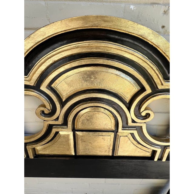 Newly Painted Black and Gilded Mid Century Hollywood Regency ...