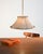 Bamboo and natural linen pendant lamp, attributed to Anna Ehrner for Ateljé Lyktan, model "Anna", 1970s. Attributed to...