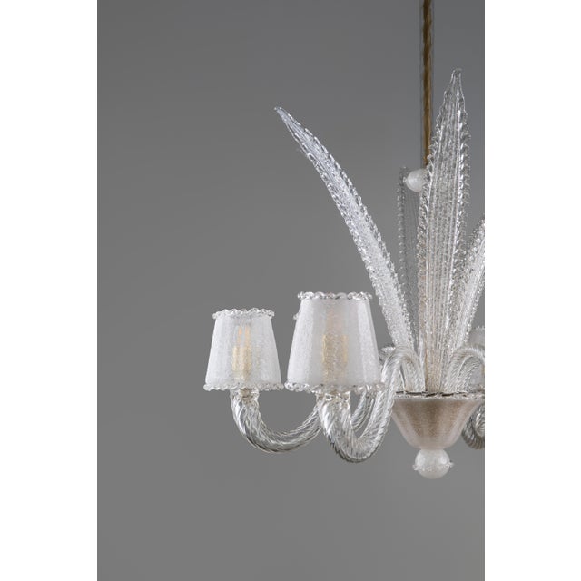 Large Art Deco Murano Glass Chandelier by Ercole Barovier for Barovier & Toso, 1940s For Sale - Image 15 of 18