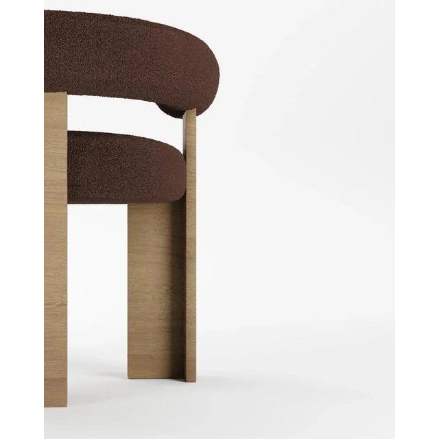 Collector Modern Cassette Chair in Bouclé Dark Brown Fabric by Alter Ego, in New conditions. Designed from 2000