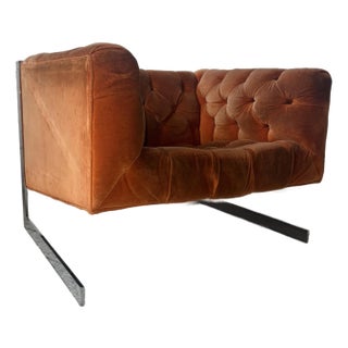 Milo Baughman Cantilever Lounge Chair For Sale