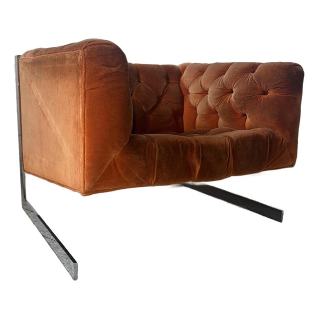 Milo Baughman Cantilever Lounge Chair For Sale