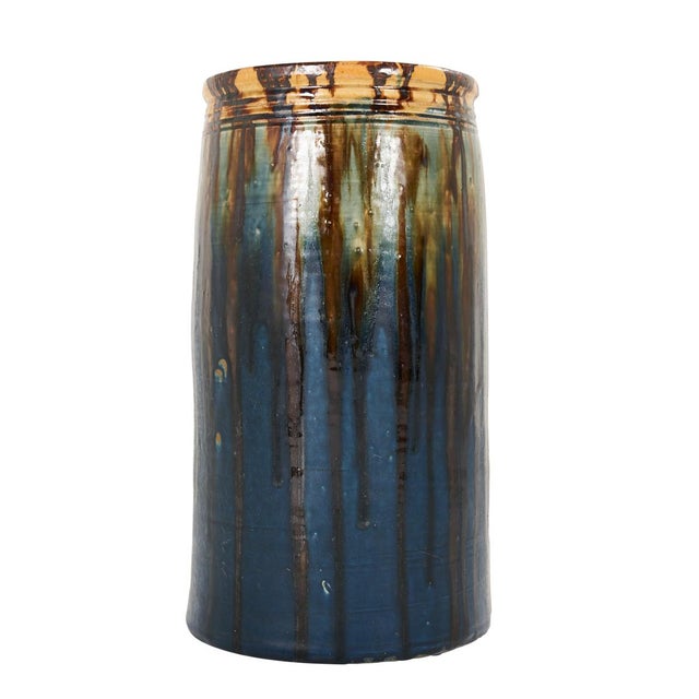 Schumacher 1920s Antique Schumacher Stamped Pottery Umbrella Stand by Joseph Talbot For Sale - Image 4 of 4