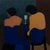 Women Talk Minimalist Acrylic Painting For Sale