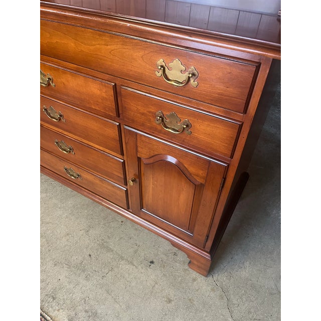 Chippendale Henkel Harris Cherry Hutch For Sale - Image 3 of 12