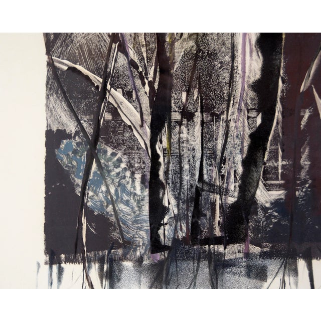"Roots" Abstract Monoprint in Ink on Paper by Roxanne Lo For Sale - Image 4 of 7