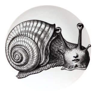 Fornasetti Tema E Variazioni Porcelain Wall Plate No. 260, the Snail For Sale