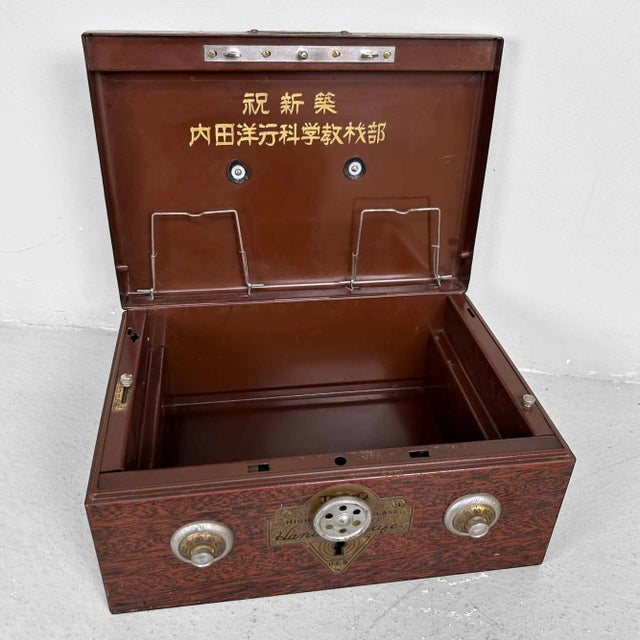 Vintage Japanese Metal Cash Box, 1950s For Sale - Image 9 of 13