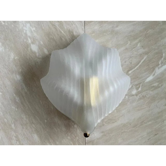 White Mid-Century Glass Wall Lamps by Zelezny Brod, 1980s, Set of 2 For Sale - Image 8 of 9